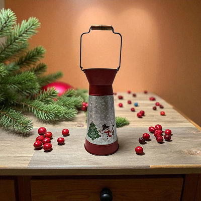 Small Holiday Scene Container with Handle
