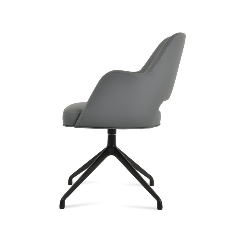 Fauteuil pivotant Marash Spider, Noir, Gris