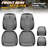 Front Row Seat Covers Universal Waterproof Polyester For Cars Suvs Trucks Airbag Compatibility​​-117805492