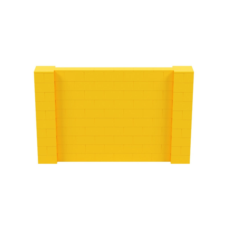 Ensemble mural de blocs géants 7 'T, H 60 po x l 96 po x P 12 po, Jaune