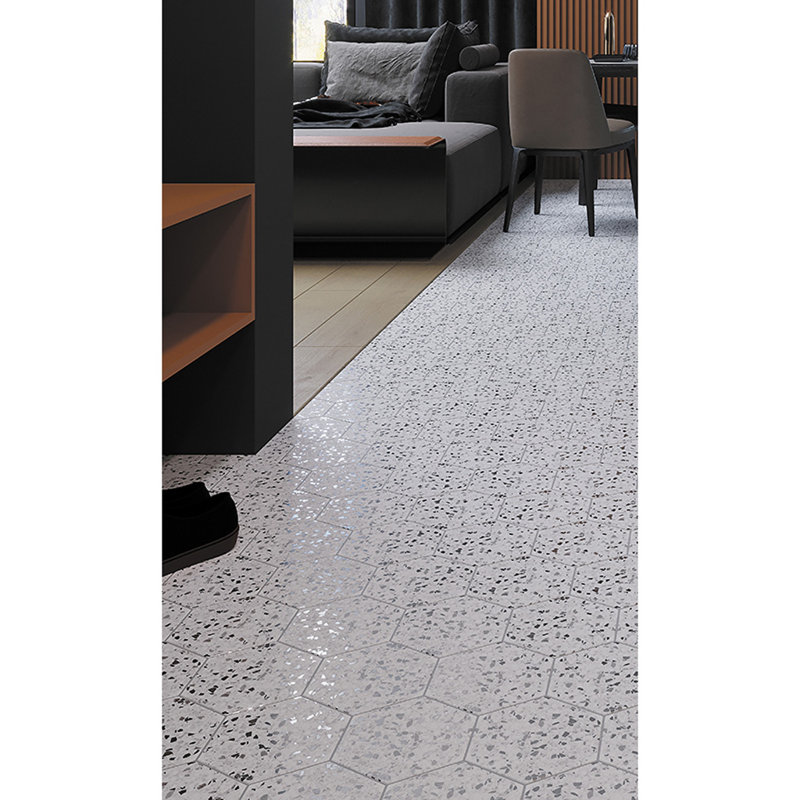 Terra Mia 8" x 9" Porcelain Marble Look Wall & Floor Tile