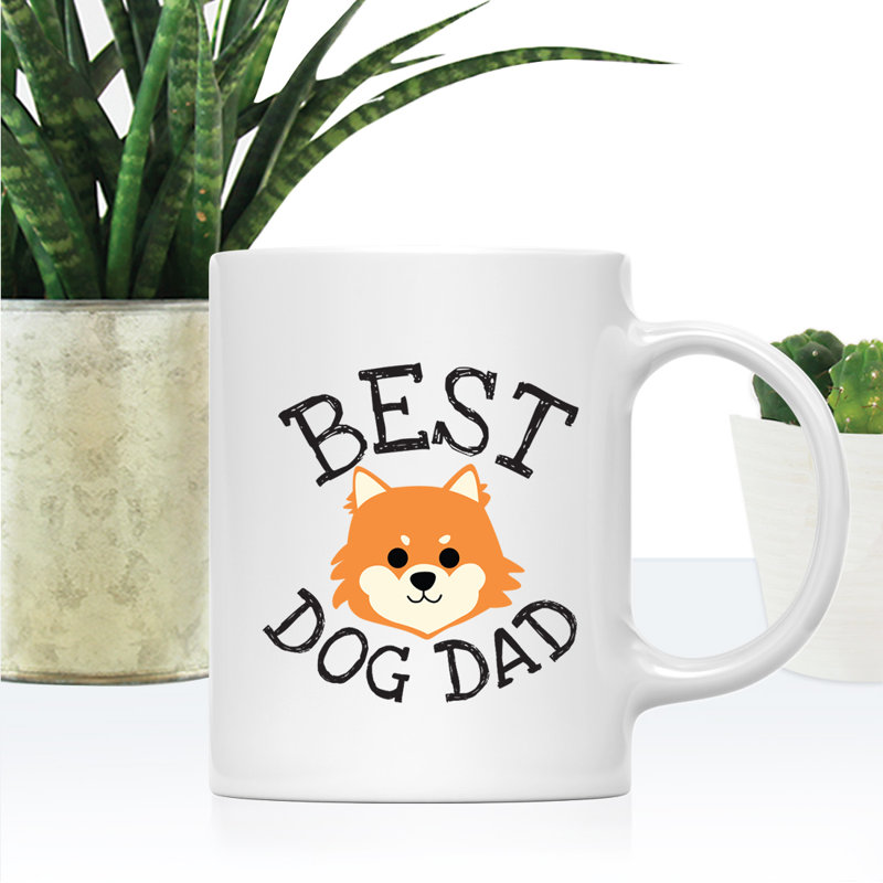 Tasse à café Best Dog Dad, Loulou de Poméranie