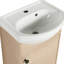 Élégant meuble-lavabo autoportant de 18 pouces avec lavabo - parfait pour les petits espaces