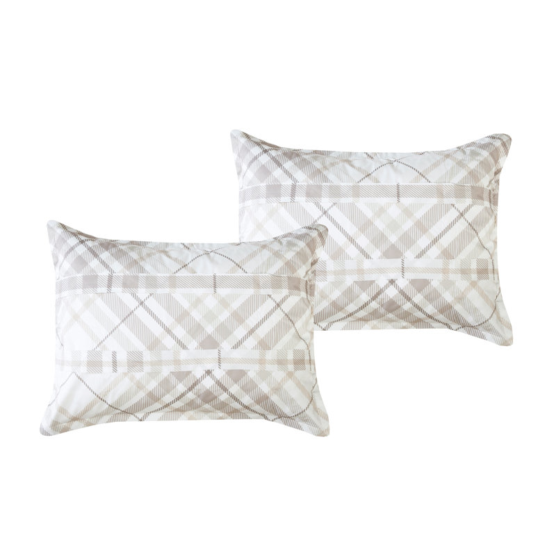 Fabia Contemporary Channel Checkered Comforter, King Comforter + 6 Additional Pieces