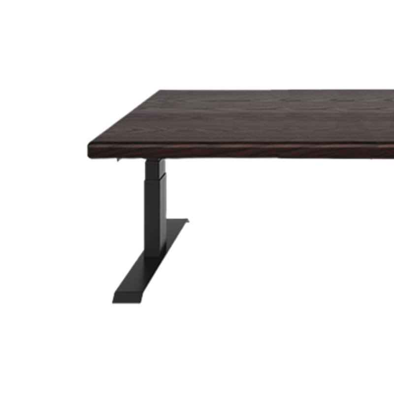 Solid wood height-adjustable desk for study, 30.59" H x 62.99" W x 23.62" D