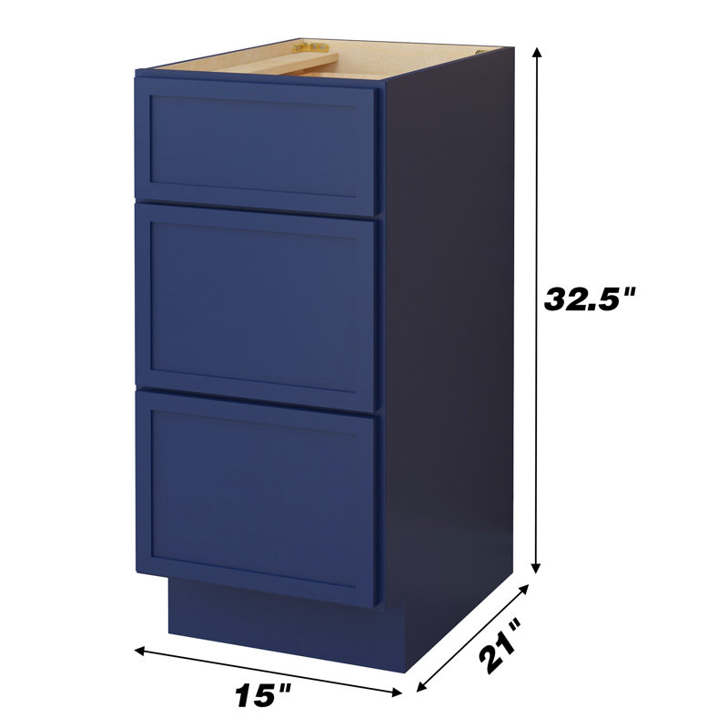 15'' Single Bathroom Vanity Base Only, Blue
