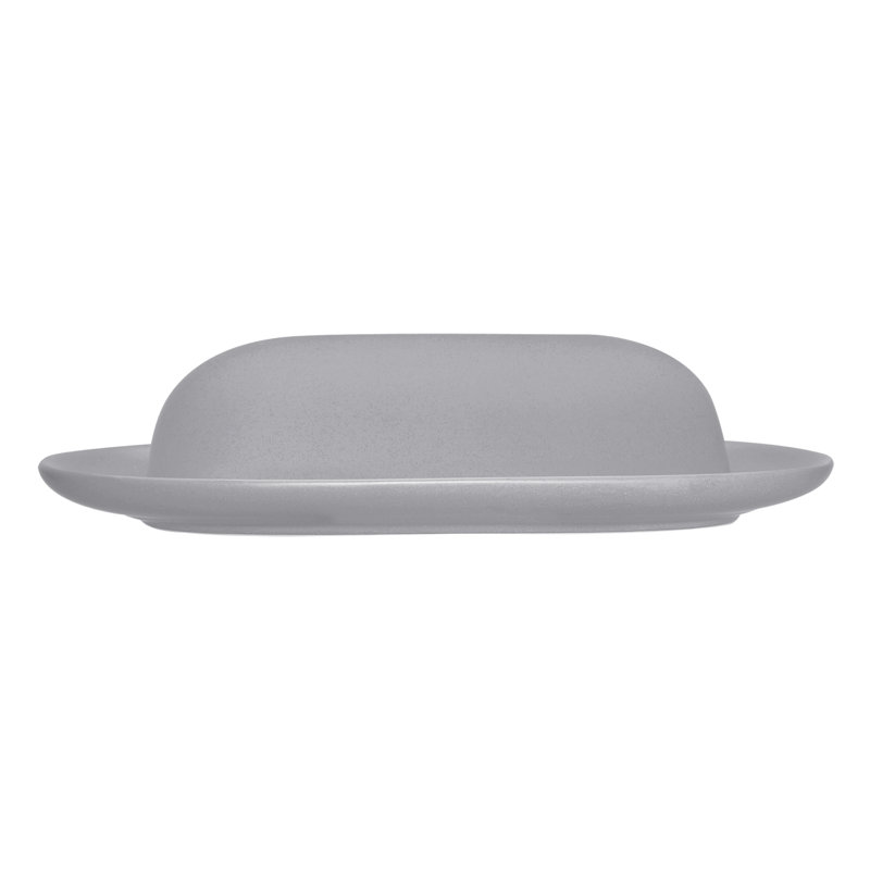 Noritake Colorwave Covered Butter Dish, Slate, 8.4'' W X 2.6'' H