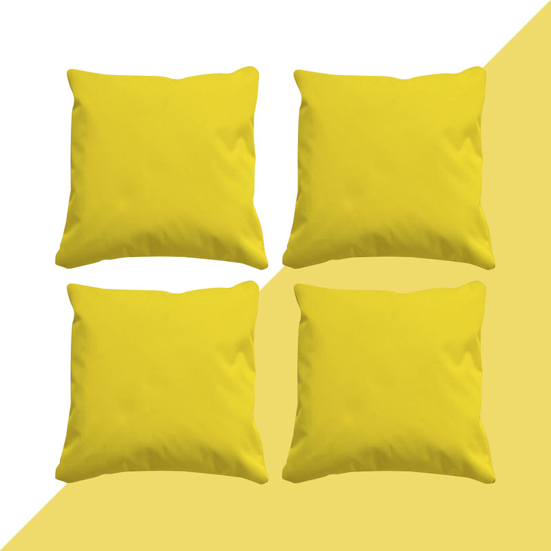 Garden Dining Chair Cushion, Yellow