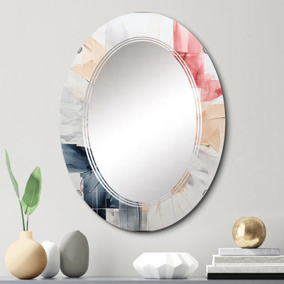 Atambua - Miroir mural tendance ovale