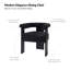 Eduard 61cm W Modern Upholstered Dining Chair With Round Backrest-1441867864