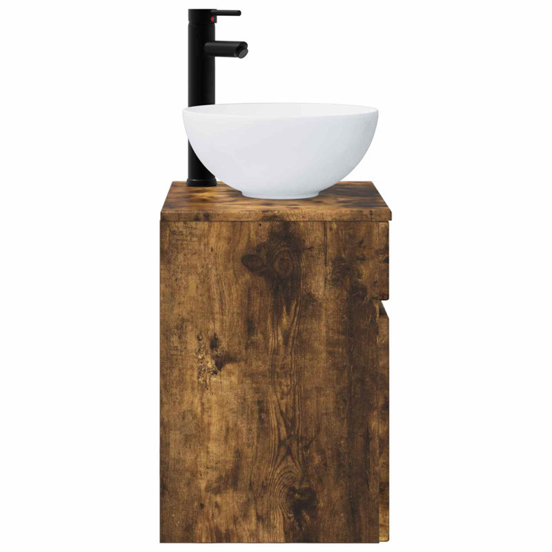 390 mm Bathroom Vanity, Smoked Oak