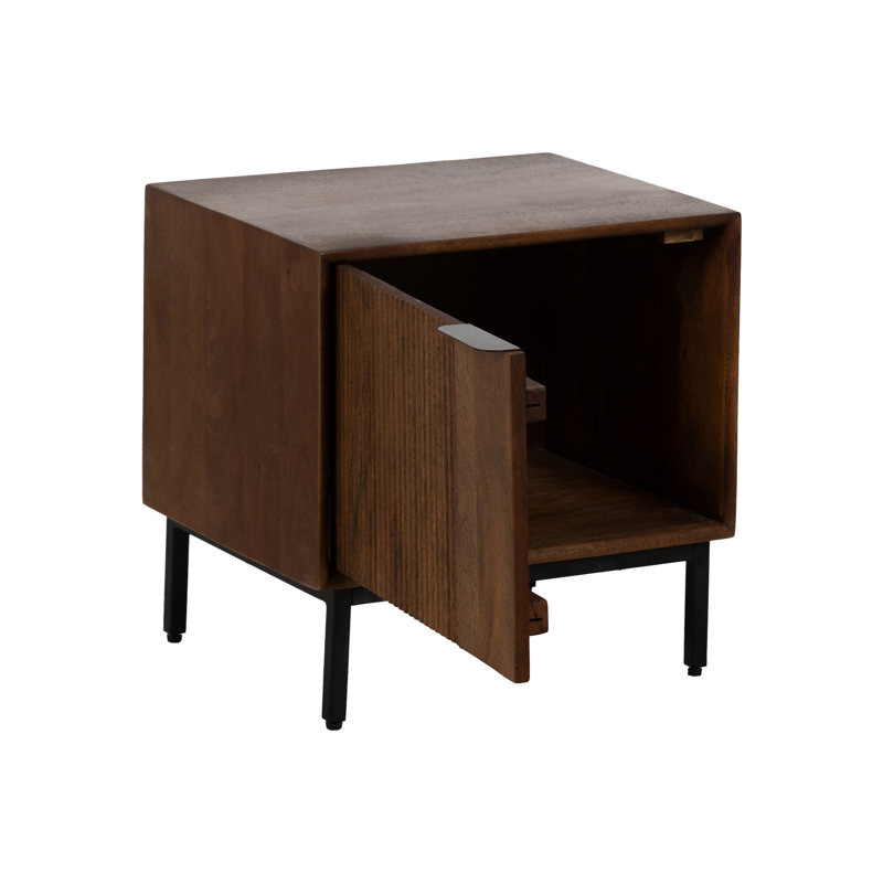 50cm W Solid Wood Bedside Table