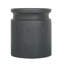Table d'appoint cylindrique en bois noir