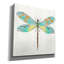  «Dragonfly On Gray Floral A» par Jean Plout, art mural sur toile, 18 po x 18 po-1864514944