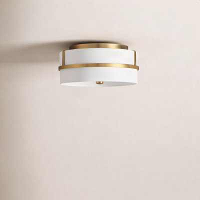 Pascaline 2 Light Fabric Flush Mount