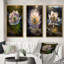 «Delicate Blooming Anemone In Morning Sunshine», 3 pièces sur toile-1134013173-1134013172