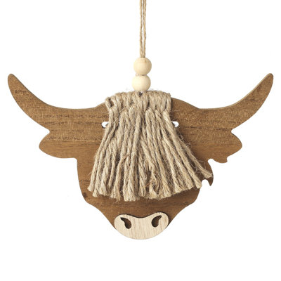 19cm Wood Hanging Figurine Ornament