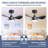 24" Small  Ceiling Fan With Light Remote Control-23047439-23047424