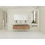 Meuble-lavabo mural 60 po avec lavabo double en résine, tiroir à fermeture en douceur et fixation à flotteur
