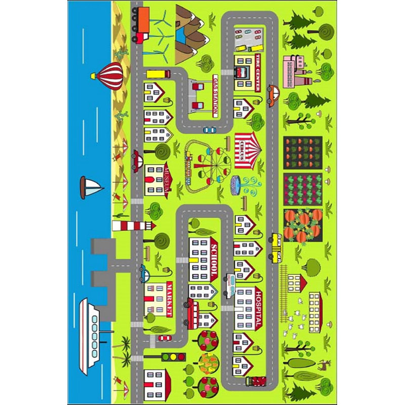 Ebamba Green/Blue/Red Rug, Rectangle 180 x 280cm