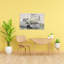 Décoration rustique rustique, paysage abstrait printemps, art mural-129024427