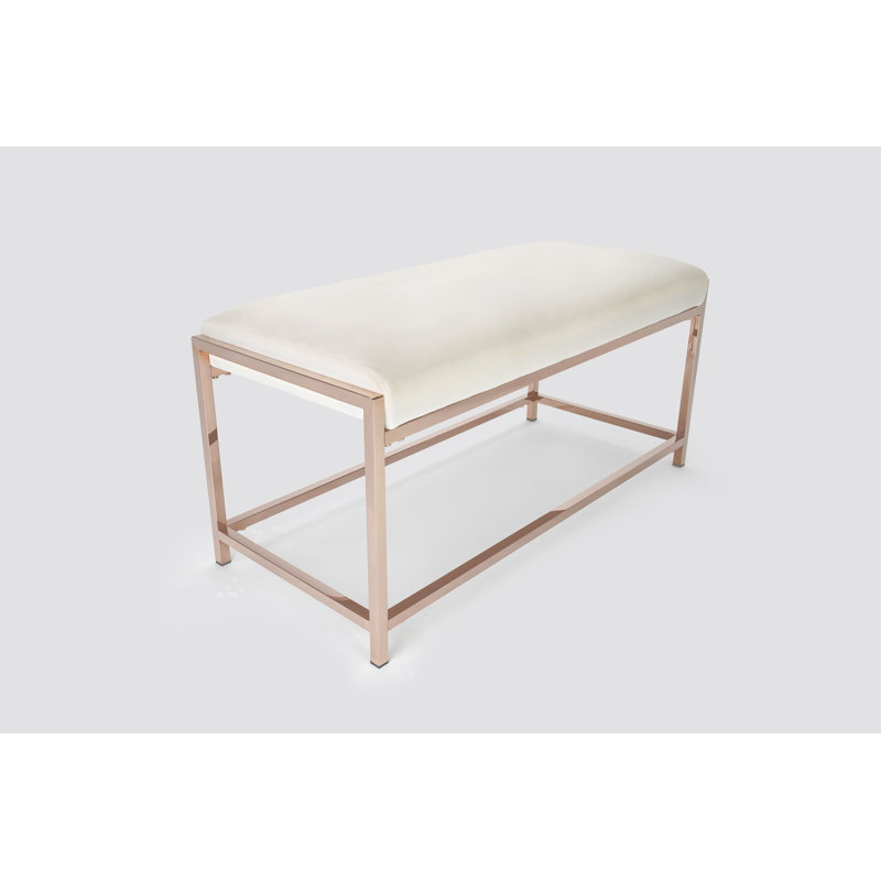 Haddam Velvet Upholstered Bench