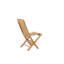 Fahlbusch Folding Patio Dining Side Chair with Cushion