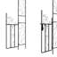 Arche de jardin en métal 7,5 'avec barrière Outsunny