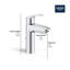 Eurosmart® Single Hole Bathroom Faucet with Drain Assembly-62487591