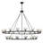 Rashana 30 Light Matte Black Chandelier