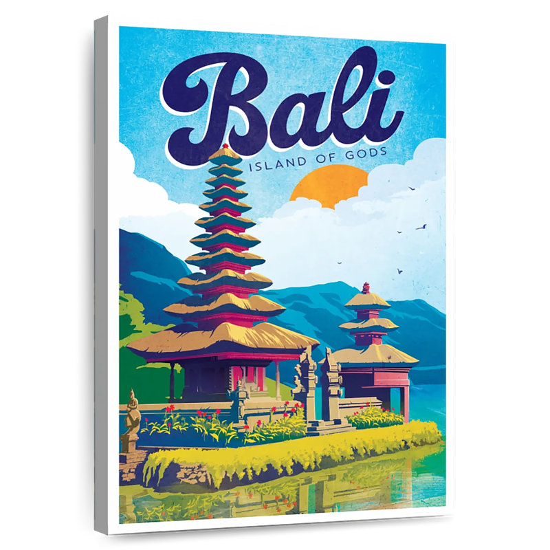 Bali Bali, affiche rétro, H 39 po x l 26 po