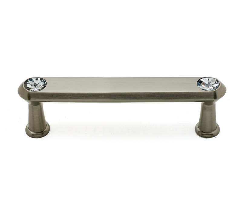 Poignée contemporaine, 3 1/2", Nickel satiné