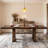 Cairo Solid Wood Extendable Dining Table-2020686514