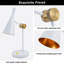 Lampe de table moderne en métal, blanc