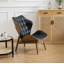 Fauteuil à oreilles capitonné Jeyshan-1625064070