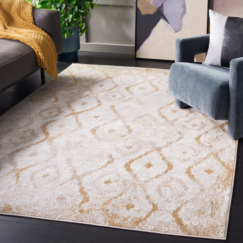 Milstein 500 Performance Geometric Rug, Rectangle 5'3" x 7'6"
