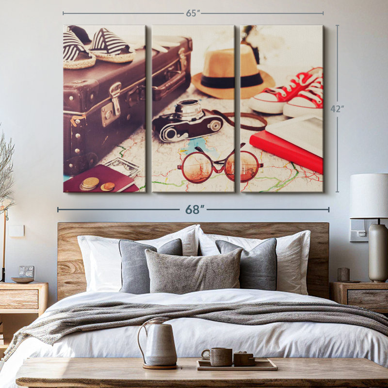 «Travel Photo Wall Art» sur toile, H 42 po x l 65 po x P 1,25 po