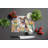 Decorating Easter Pit Bull Terrier Glass Cutting Board