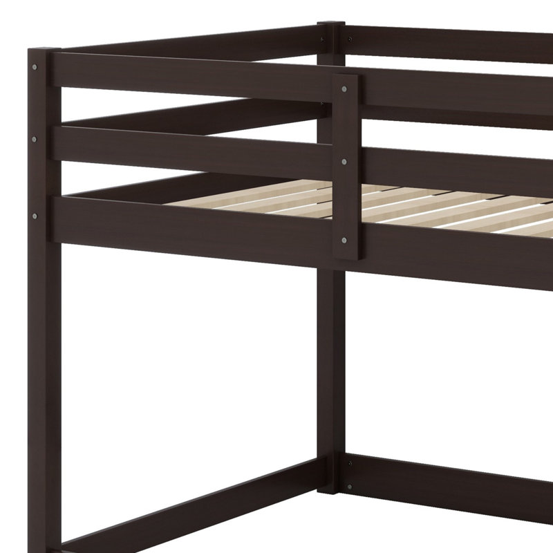 Lit superposé en bois avec échelle, Espresso