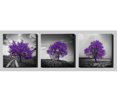 " Vibrant Tree Series " by Bess Hamiti 3 - Pieces