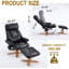 Fauteuil inclinable pivotant à 360 ° avec repose-pieds ergonomique Comfort Design-133689238