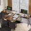 Thielsen Modular L-Shaped Steel Computer Desk-1424674026