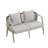 Durable And Comfortable Outdoor Seating Set,Suitable For Patios, Lawns, And Poolsides-1611452063-1611452056