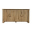 Buffet 4 portes en chêne Heckman, brun
