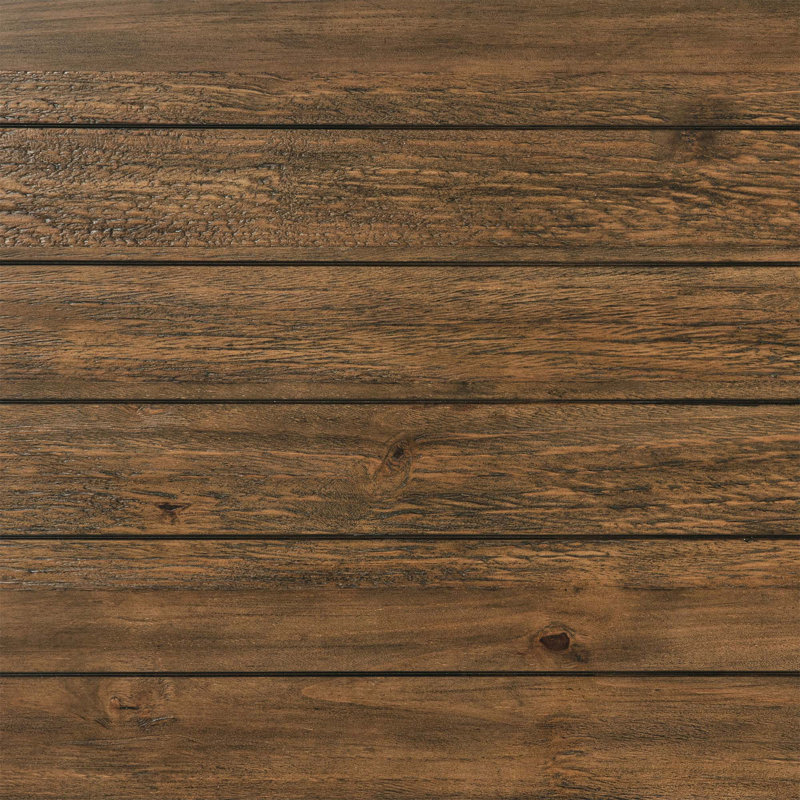 Table basse avec tablette en bois brun vieilli Castleton