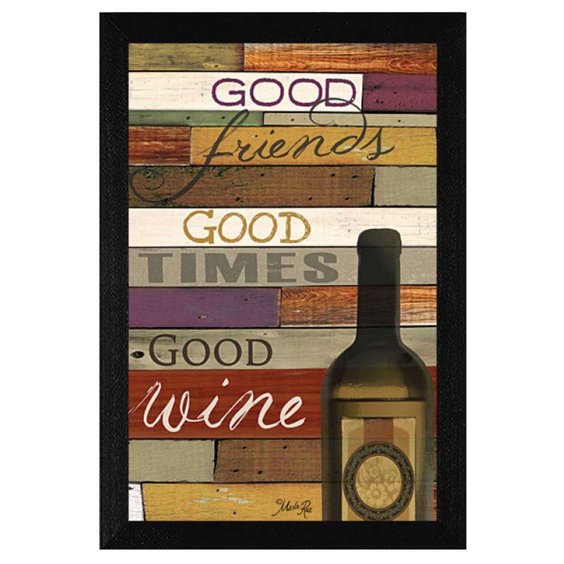 « good wine »-« good wine », impression sur papier encadrée