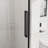 Bathroom Sliding Shower Door, 1/4" (6mm) Tempered Glass, Adjustable Width 56" - 60", Splash Proof, Stainless Steel Rollers, Matte Black 60" Adjustable，semi ，sliding Bathtub Door，6mm Clear