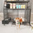 Exquisite Double-Layer Pet Cage with Sturdy Construction and Practical Storage