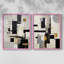 ABSTRACT Series CCCCLIXIX - Reproduction encadrée de qualité supérieure - prêt à être accroché - aucun clou requis - aucun clou requis-53853765-53853774