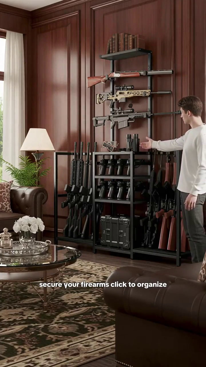 kepptory Indoor Gun Racks, Floor Standing Gun Display Stand